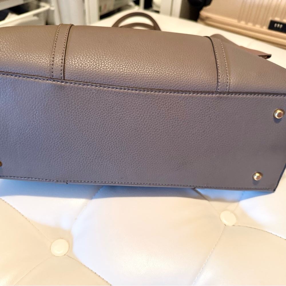 Tory Burch Taupe Leather Tote - Picture 4 of 6